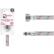 Подводка гибкая, SUS, иголка м10 короткая - гайка 1/2