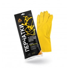 Перчатки К50 Щ50 латексн. защитные промышлен., р-р 10/XL, желтые, Jeta Safety