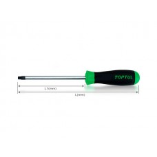 Отвертка TORX T25x100мм TOPTUL