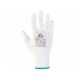 Перчатки нейлон, полиуретановое неполн. покрытие, р.M, белые, Jeta Safety