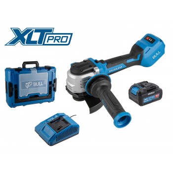 Аккум. углошлифмашина BULL CSG 1812-1 SR Xcase XLTpro 1x4 Ач БЕСЩЕТ, 125 мм, рег. об., 10 000 об/мин