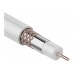 Кабель RG-6U+Cu (75 Ом), Cu/Al/Cu (1,0/Al/48х0,12 мм) 64%, (бухта 100 м), белый REXANT