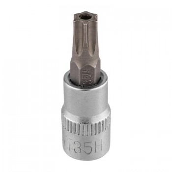 Головка-бита TORX 1/4'', T35H c отверстием