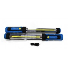 Лампа светодиодная аккумуляторная сборная (2х10W COB LED,2 магнита,2крючока,180гр.,1000Lm,2000mAh,USB провод,время раб.2ч,время заряд.4ч)