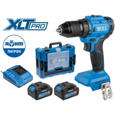 Аккум. дрель-шуруповерт BULL SR 1803 Xcase XLTpro БЕСЩЕТ., 2x4 А*ч, 18 В, 45 Н*м, БЗП 13 мм