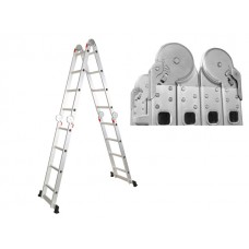Лестница алюм. многофункц. 4х5 ступ. (стрем.-280см, лестн.-570см) 14,6кг STARTUL (ST9732-05)