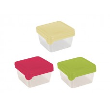 Комплект емкостей для хранения и заморозки продуктов Браво, квадратные, 0,45 л , GIARETTI