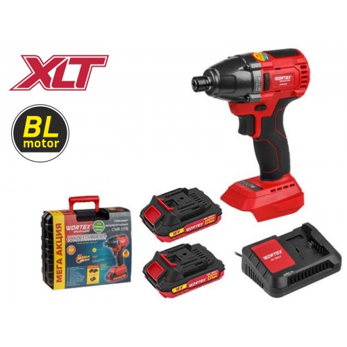 Аккум. ударный гайковерт/винтоверт WORTEX CWR 0118 в чем. ALL1 XLT SET БЕСЩЕТ., 18 В, 160 Н*м Аккум. ударный гайковерт/винтоверт WORTEX CWR 0118 в чем. ALL1 XLT SET БЕСЩЕТ., 18 В, 160 Н*м