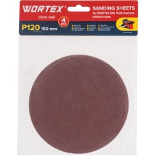 Шлифлист 150мм P120 без отв. 4 шт. для станка WORTEX GM 1528