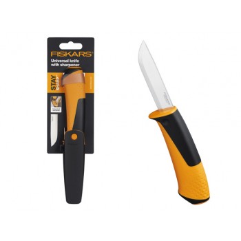 Нож универсальный с точилкой FISKARS