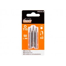 Насадка TORX T15 50мм  3шт GEPARD (GP3518-50)