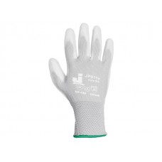 Перчатки нейлон, полиуретановое неполн. покрытие, р.XL, белые, Jeta Safety