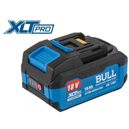 Аккумулятор BULL AK 1101 18.0 В, 21700 TABLESS, 10.0 А/ч, Li-Ion XLTpro Аккумулятор BULL AK 1101 18.0 В, 21700 TABLESS, 10.0 А/ч, Li-Ion XLTpro