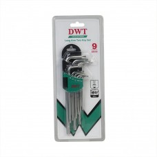 Набор ключей DWT Torx T10-T50 9шт длинные DHOK-TMBX9