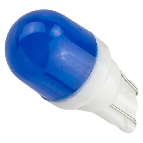 Лампочка светодиодная T10-1W Ceramic 12v синяя Лампочка светодиодная T10-1W Ceramic 12v синяя