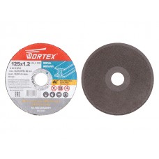 Круг отрезной 125х1.2x22.2 мм для металла WORTEX