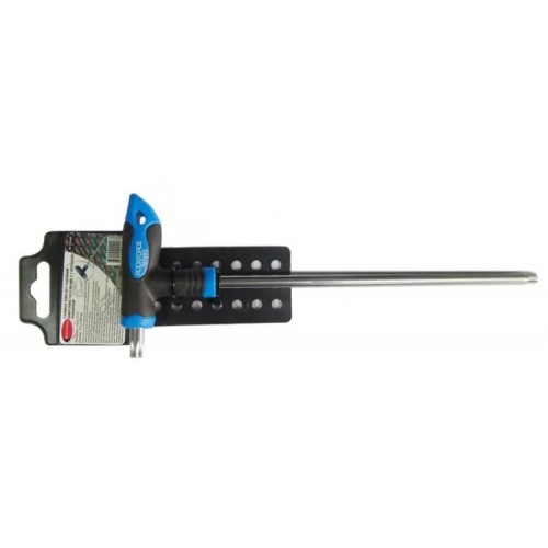 Ключ Т-образный TORX с прорезиненной рукояткой T40х150мм, на пластиковом держателе Ключ Т-образный TORX с прорезиненной рукояткой T40х150мм, на пластиковом держателе