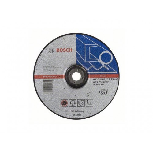 Круг обдирочный 230х8x22.2 мм для металла BOSCH Круг обдирочный 230х8x22.2 мм для металла BOSCH