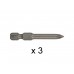 Насадка с  шестигран. хв. PH1 49мм 3шт BOSCH
