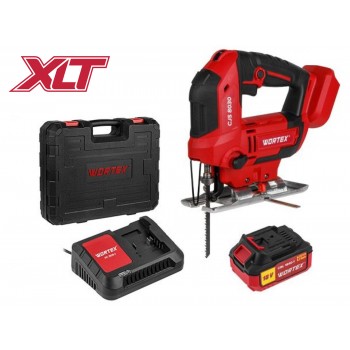 Аккум. лобзик WORTEX CJS 8030 в чем. ALL1 XLT SET 18 В, 500-3000 об/мин, 85 мм, 1х4 А*ч
