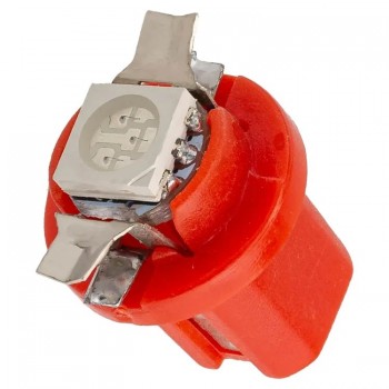 Лампочка светодиодная T8.5-5050-1SMD 12v красная