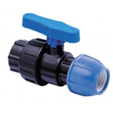 Кран шаровой компрессионный внутр.резьба PN16 d 32x 3/4