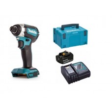 Аккум. шуруповерт MAKITA LXT DTD 153 Z MAKPAC + АКЦИЯ (1 аккумулятор, зарядное)