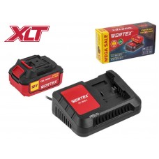 Набор аккумулятор 4 А*ч и зарядное устройство 1х2 А WORTEX ALL1 XLT в кор. SET
