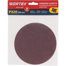 Шлифлист 150мм P320 без отв. 4 шт. для станка WORTEX GM 1528