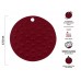 Коврик под горячее силиконовый, круглый, 17.5 х 0.2 см, BURGUNDY, PERFECTO LINEA Коврик под горячее силиконовый, круглый, 17.5 х 0.2 см, BURGUNDY, PERFECTO LINEA