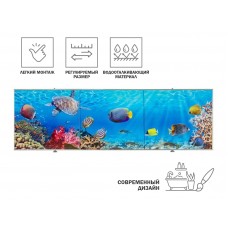 Экран под ванну 3D 1,7м, морское дно, PERFECTO LINEA