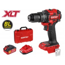 Аккум. ударная дрель-шуруповерт WORTEX BD 2030-1 Li в чем. XLT SET БЕСЩЕТ., 18 В, 55 Н*м, 1х4 А*ч