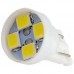 Лампочка светодиодная T10-1210-4SMD 12v белая Лампочка светодиодная T10-1210-4SMD 12v белая