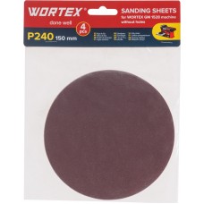 Шлифлист 150мм P240 без отв. 4 шт. для станка WORTEX GM 1528