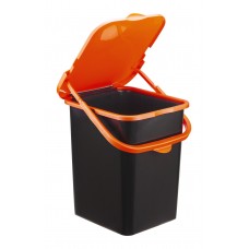 Контейнер для мусора ПУРО 18л (оранжевый) IDEA