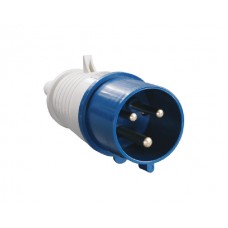 Вилка силовая 32А 220В 3 pin 2P+PE IP44 IEK