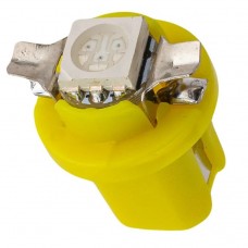 Лампочка светодиодная T8.5-5050-1SMD 12v желтая