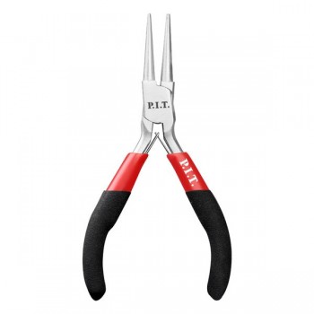 Круглогубцы мини прямые P.I.T. ADVANCE HPLR06-0115R, 115 мм, сталь CR-V, 63HRC, пружина