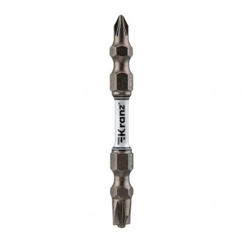 Бита для шуруповерта PZ/FL1 x PZ/FL2х65 мм (2 шт/уп) KRANZ
