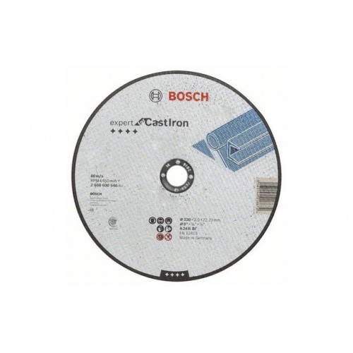 Круг отрезной 230х3.0x22.2 мм для чугуна Expert BOSCH Круг отрезной 230х3.0x22.2 мм для чугуна Expert BOSCH