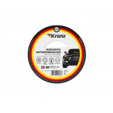 Изолента автомобильная полиэстер, 0.17х25 мм, 25 м KRANZ