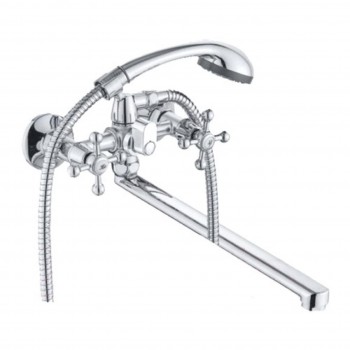 CB330-23 Смеситель CRONWIL для ванны двухвентильный, с плоским изливом