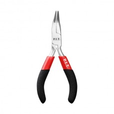 Длинногубцы мини изогнутые P.I.T. ADVANCE HPLR06-0115B, 115 мм, сталь CR-V, 63HRC, пружина