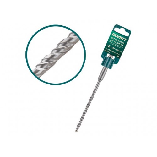 6х100х160 мм бур (сверло) SDS-plus S4 ВОЛАТ 6х100х160 мм бур (сверло) SDS-plus S4 ВОЛАТ