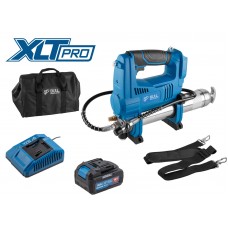 Аккум. шприц для смазки BULL CGG 6818 в кор. XLTpro SET 18 В, 690 атм., 255 г/мин, 1х4 А*ч, з/у 4 А