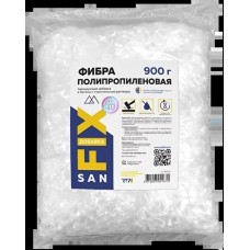 Фибра (армирующая добавка в бетоны и строительные растворы) полипропиленовая 900 г., SANFIX
