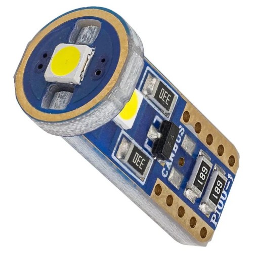 Лампочка светодиодная T10-3030-3SMD 12v белая Лампочка светодиодная T10-3030-3SMD 12v белая