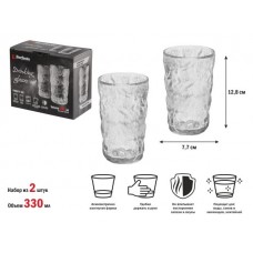 Набор стаканов, 2 шт., 330 мл, серия Frosty Ice, PERFECTO LINEA