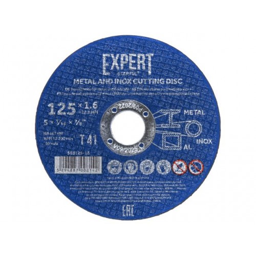 Круг отрезной 125х1.6x22.2 мм для металла и нерж. стали EXPERT STARTUL Круг отрезной 125х1.6x22.2 мм для металла и нерж. стали EXPERT STARTUL