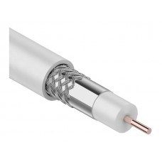 Кабель RG-6U (75 Ом), CCS/Al/Al 32 % (бухта 100 м) белый PROconnect LIGHT
